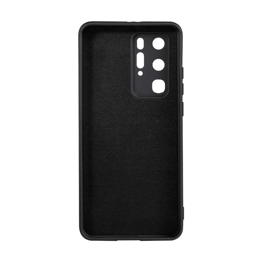 Husa Huawei telefon P 40 Pro, negru, tip back cover, material flexibil silicon + interior cu microfibra, "SPPC-HU-P-40P-SLK" — miniatură
