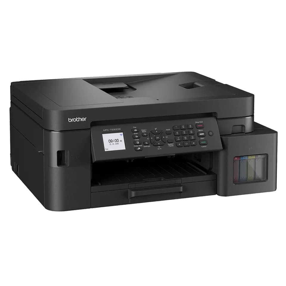 Multifunctional Inkjet CISS Color brother MFC-T930DW, A4, Functii: Impr.|Scan.|Cop.|Fax, Viteza de Printare Monocrom: 17ppm, Viteza de printare color: 16.5ppm, Conectivitate:USB|WIFI|RET, Duplex:Da, ADF:ADF(incl.TV 11lei) "MFCT930DWYJ1" — miniatură