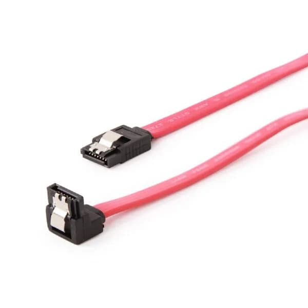 CABLU date Spacer, S-ATA 3 (T) la S-ATA 3 (T), 90grade, metal clips, 50cm, "SPIC-SATA-SATA90-0.5m"