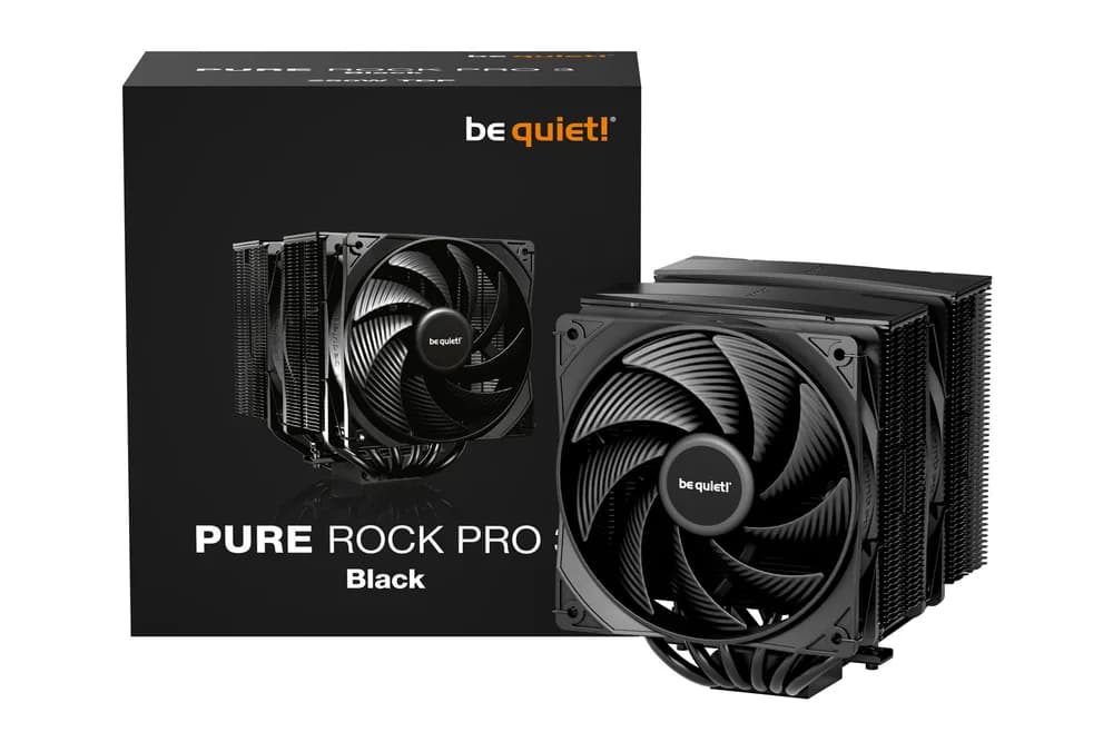 COOLER be quiet #Pure Rock Pro 3 Black" skt. Intel si AMD, racire cu aer, vent. 120mm, 2000 rpm, 6 heatpipes, inaltime 155mm, "BK042" — miniatură