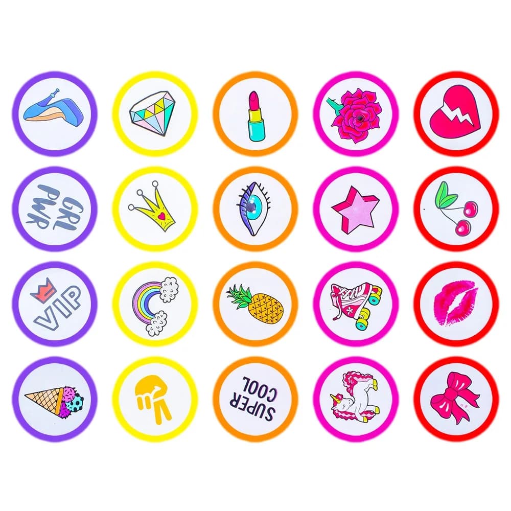Accesorii craft, Stampilute rotunde, 20 buc/set - S-COOL — miniatură