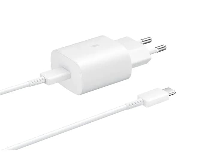 Incarcator retea 220V Samsung, USB Type C, 25W, fast charge, alb, "EP-TA800XWEGWW" — miniatură