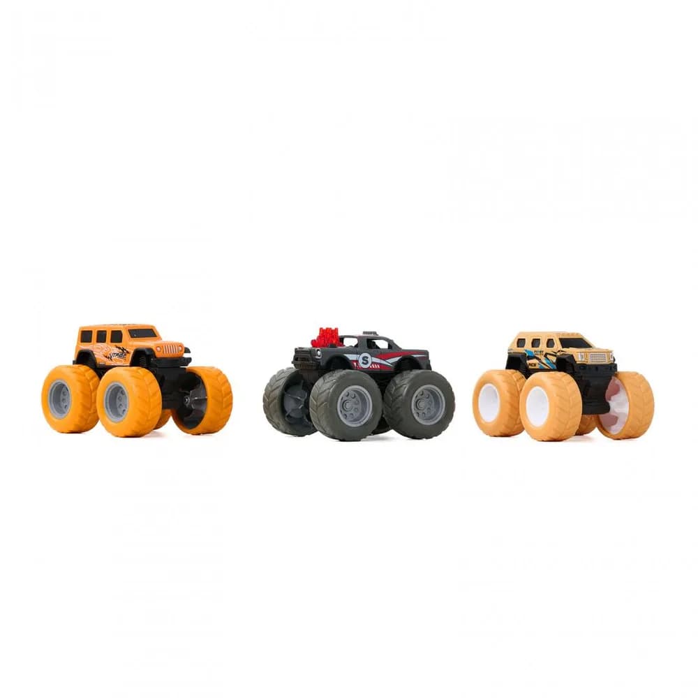 SET 3 MASINI OFF-ROAD-360 DE GRADE, MOMKI — miniatură