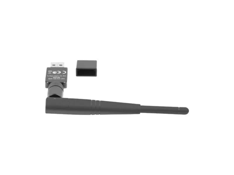 Adaptor USB placă rețea wireless NC-0150-WE N150, 1x antenă externă