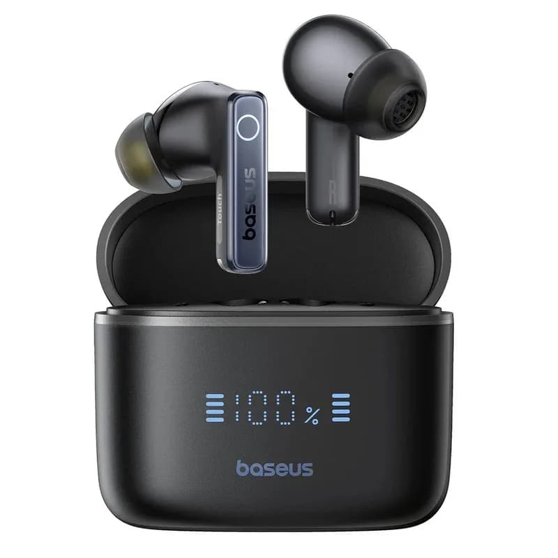 CASTI Baseus Bowie 30, pt smartphone, wireless, bluetooth 5.3, microfon pe casca, 65 ore durata baterie, negru "A00073100126-00" — miniatură