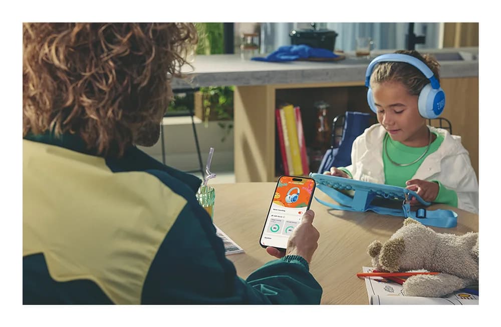 JR470NC Bluetooth 5.3 Wireless On-Ear pentru copii Albastru"JBL-JR470NC-BLU" — miniatură