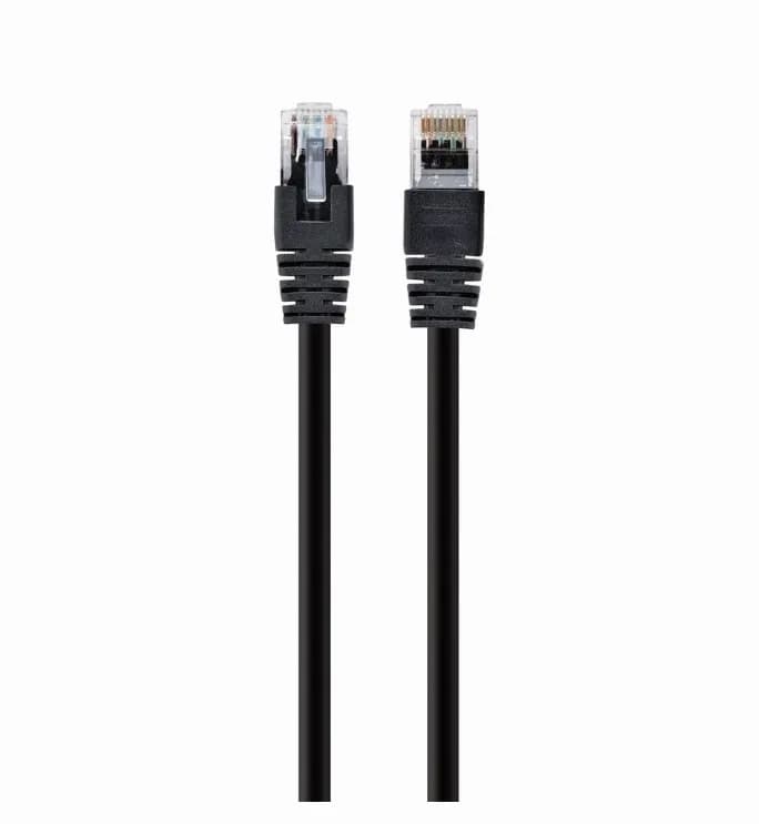 PATCH CORD UTP SPACER Cat5e, cupru-aluminiu, 7.5 m, negru, AWG26, "SP-PT-CAT5-7.5M-BK"