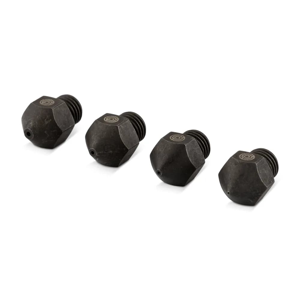 Duză PrimaCreator CR-10S Pro Mixed Size Hardened – 4 buc (0,20 mm/0,40 mm/0,60 mm/0,80 mm)