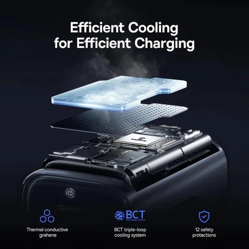 INCARCATOR retea Baseus PicoGo AN13, Quick Charge 45W, 2 x USB Type-C, negru "E0121F00" - 6953156211681 — miniatură
