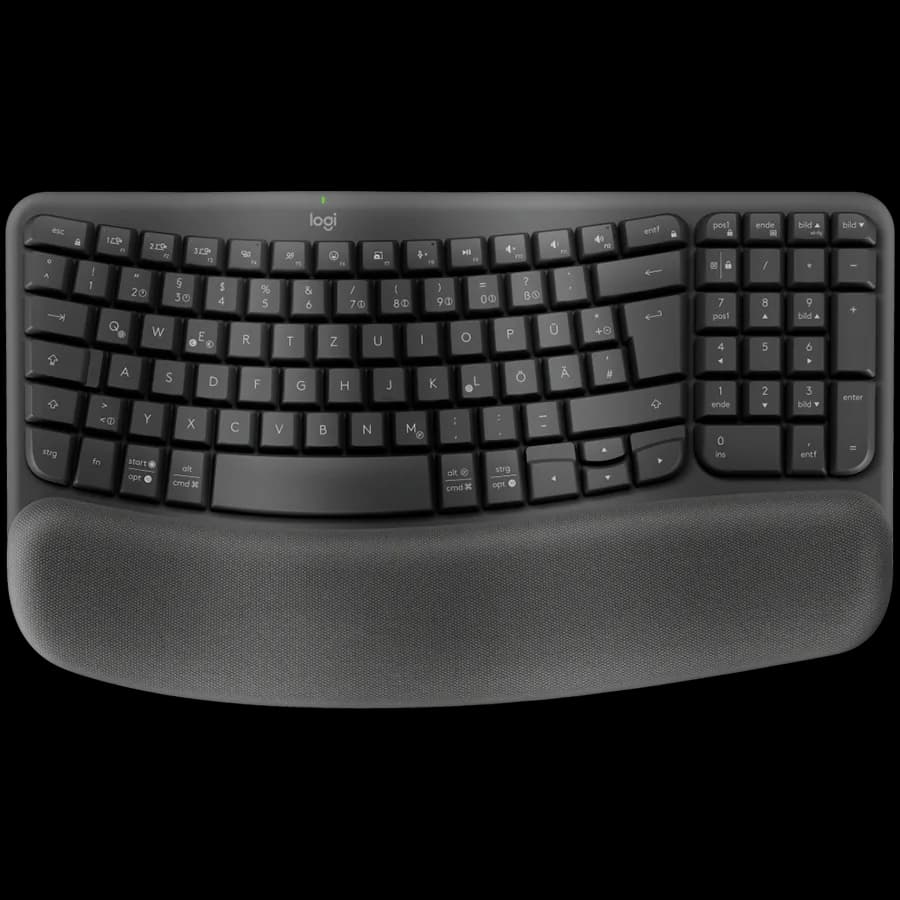 LOGITECH Wave Bluetooth ergonomic keyboard - GRAPHITE - US INTL - B2B "920-012334"