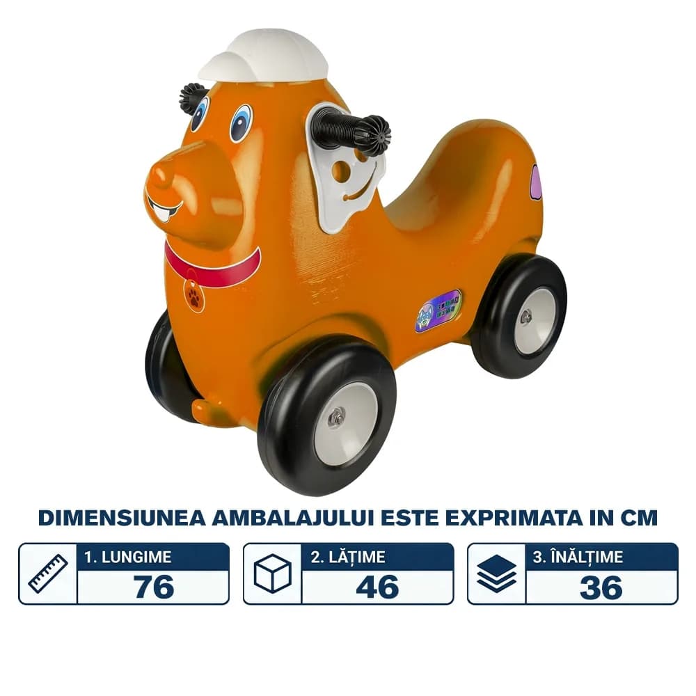 Catel cu roti, portocaliu - ROBENTOYS — miniatură