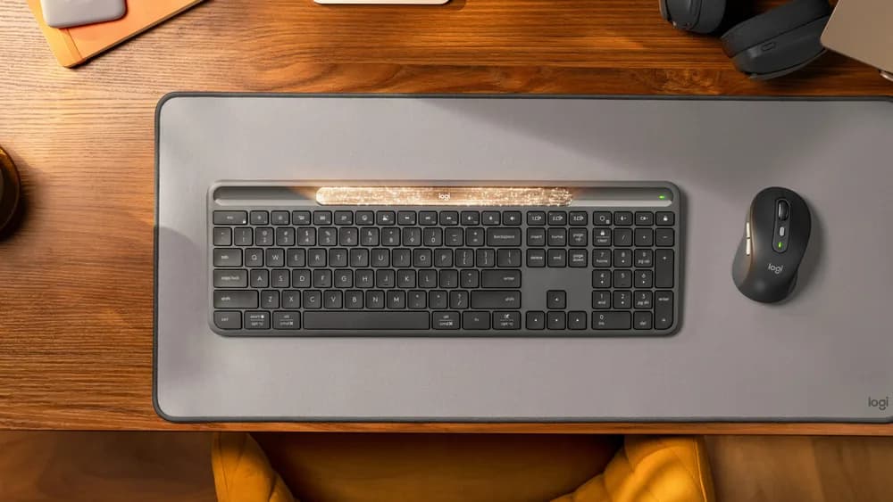 K980 Signature Slim Solar [US] Black-Grey "920-013764" — miniatură