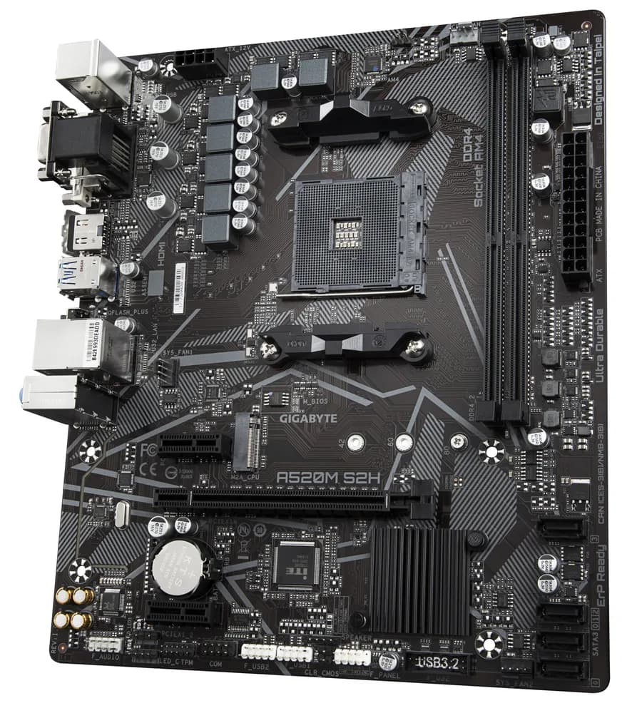 Placa de baza Gigabyte A520M S2H motherboard Socket AM4 micro ATX "A520M S2H (rev. 1.0)" — miniatură