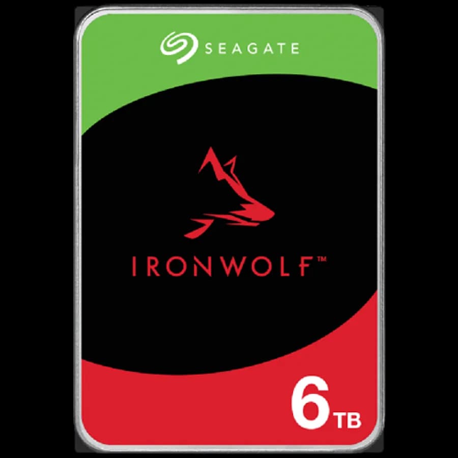 HDD Seagate HDD NAS IronWolf 6TB CMR, 3.5, 256MB, 5400RPM, RV Sensors, SATA, Rescue Data Recovery Services 3 ani, TBW: 180 "ST6000VN006"