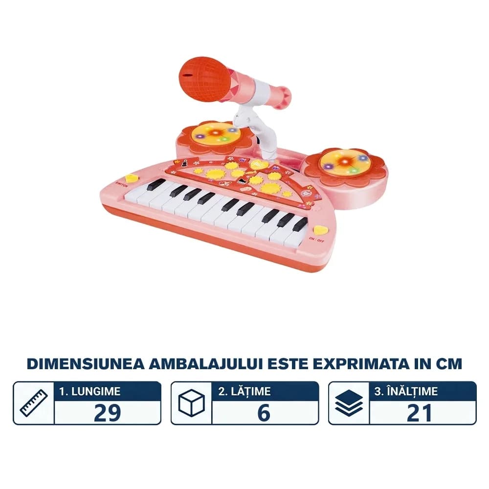 Orga cu baterii + microfon, 22 clape — miniatură