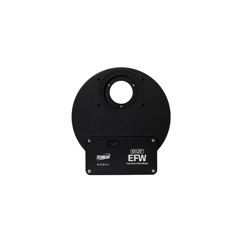 ZWO EFW mini motorizált szűrőváltó 5 db 1,25" vagy foglalat nélküli 31mm-es szűrőhöz, P25