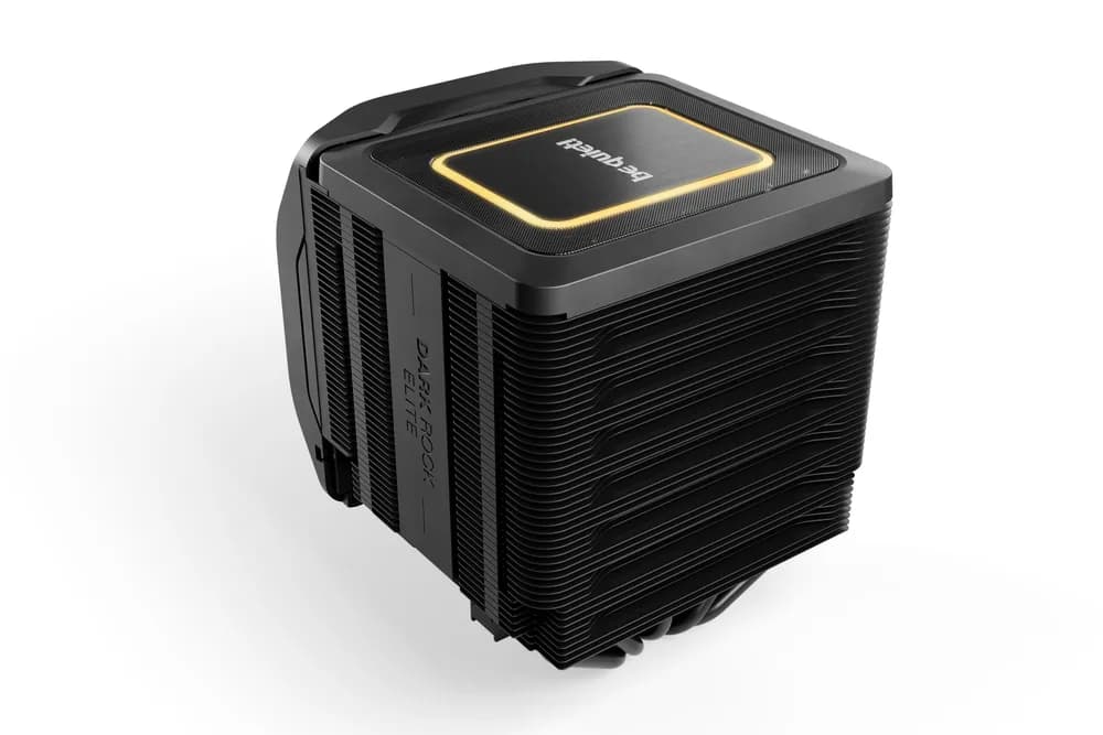 COOLER be quiet "Dark Rock Elite",racire aer, Ø6 mm×7 pcs heatpipe, skt. Intel LGA 1700/1200/115x, AMD: AM5/AM4, fan 135mm, 2000 rpm, conectare 4-pin PWM, LED ARGB, "BK037" — miniatură