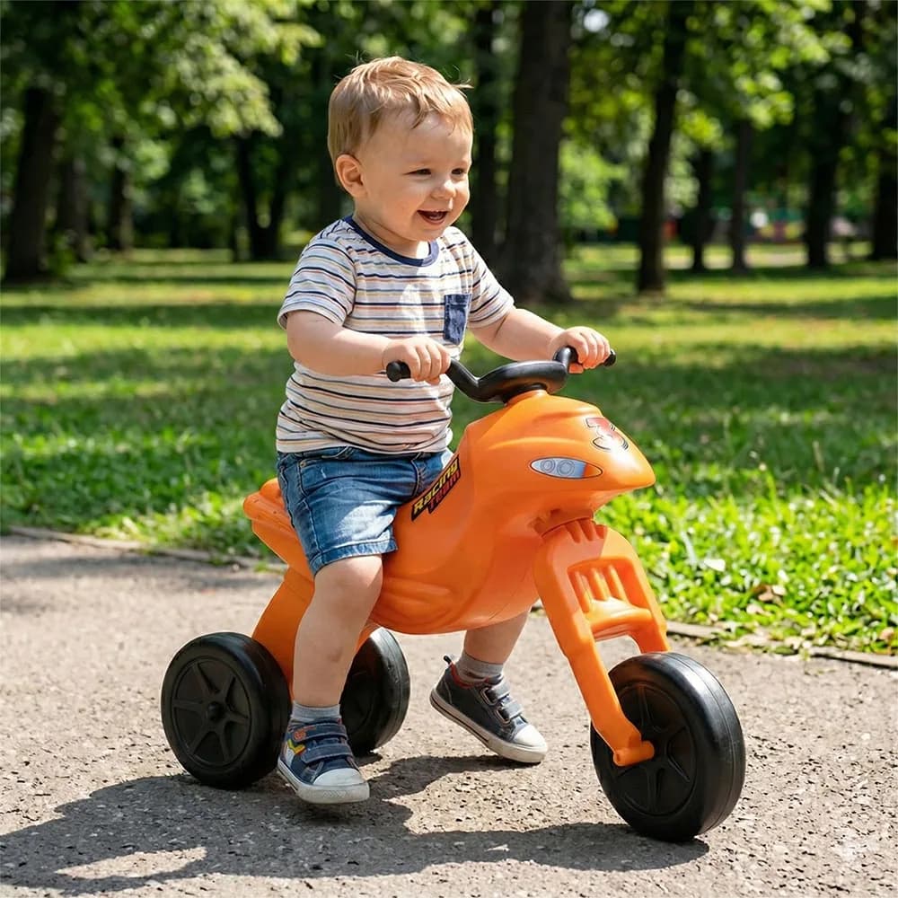 Motocicleta fara pedale, portocalie - ROBENTOYS — miniatură