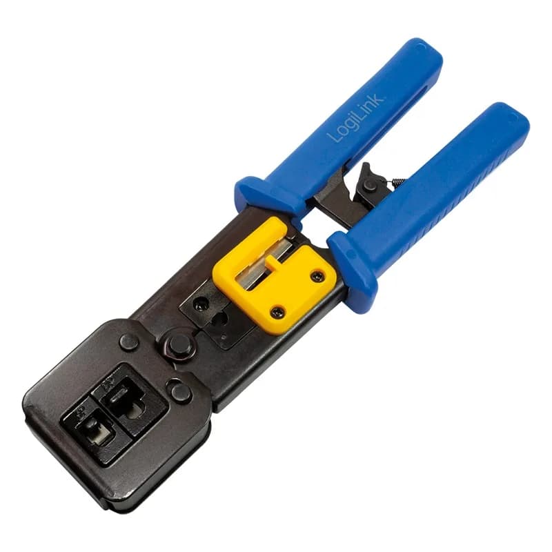 CLESTE sertizare mufe, LOGILINK, functii: sertizare mufe, decupare si taiere cablu, pentru mufe MP0027 / MP0077. "WZ0037"