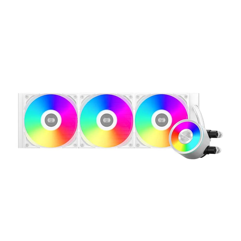 COOLER PCCooler "DA360 Pro ARGB", skt. Intel si AMD, racire cu lichid, 3 x 120mm, 500 - 2200 RPM, iluminare RGB adresabil, afisaj digital, alb "DA360 Pro ARGB WH"