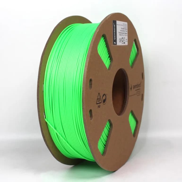 FILAMENT GEMBIRD pt. imprimanta 3d, PETG, 1.75mm diamentru, 1Kg / bobina, topire 220-260 grC, green, "3DP-PETG1.75-01-G"