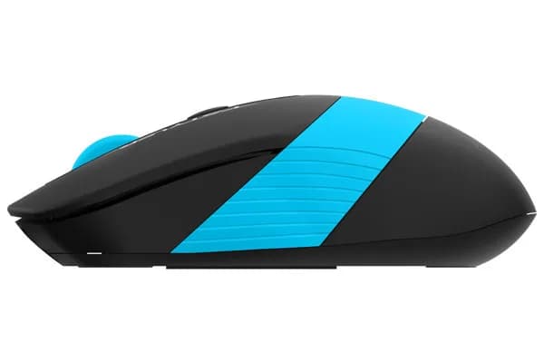MOUSE A4tech, gaming, wireless, 2.4GHz, optic, 2000 dpi, butoane/scroll 4/1, buton selectare viteza, negru / albastru, "FG10 Blue" — miniatură
