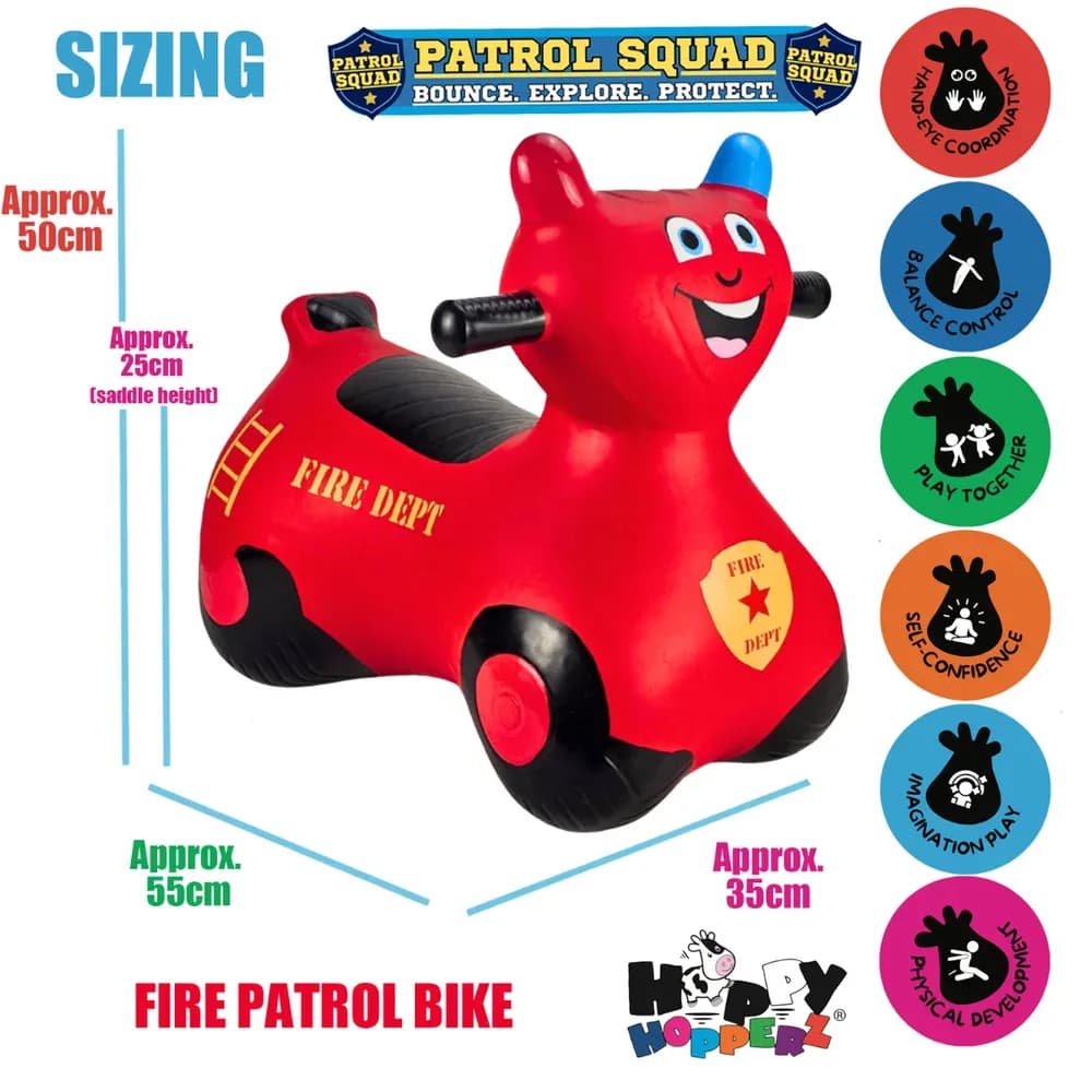 Motocicletă de Pompieri Roșie — miniatură