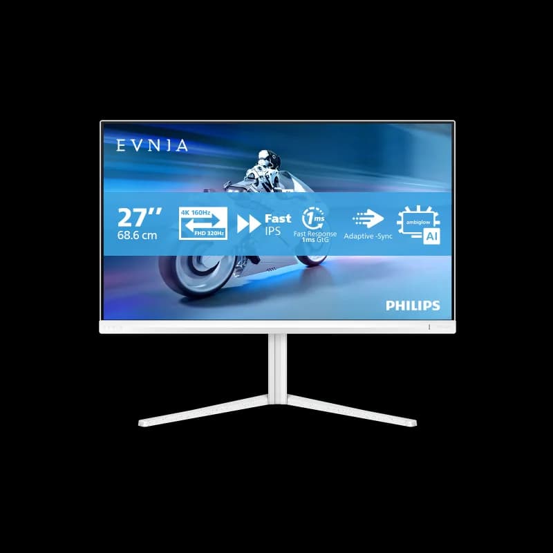 Monitor Gaming Philips Evnia 5000, 27", 3840 x 2160 pixeli, White