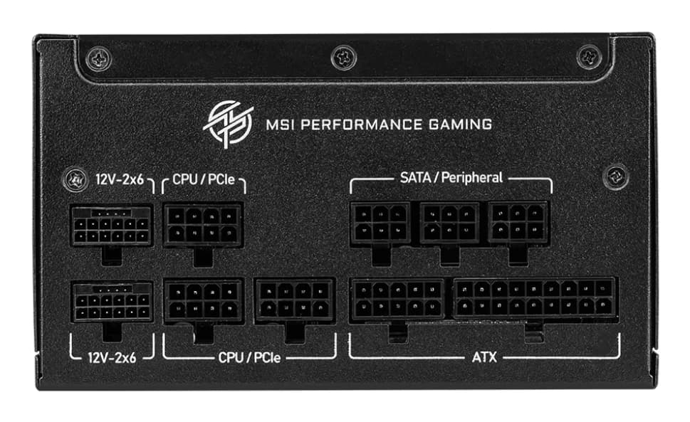 MSI MPG A850GS PCIE5 power supply "MPG A850GS PCIE5" — miniatură