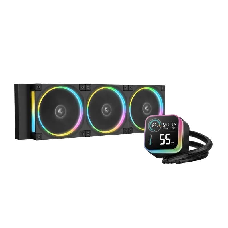 Cooler Procesor DeepCool LQ360 ULTRA ARGB, Lichid, 12 cm, 3 ventilatoare, aRGB