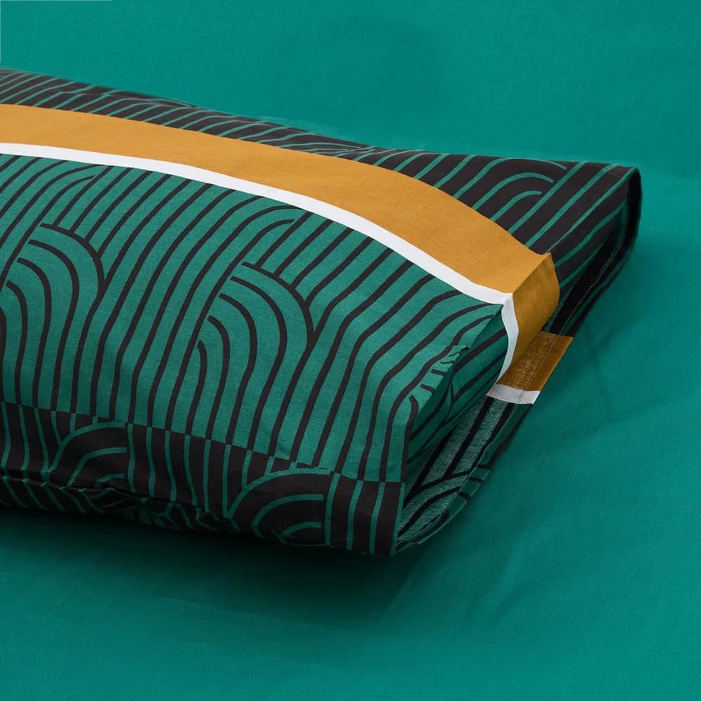 Lenjerie dubla 100% bumbac,4 piese, Deco — miniatură