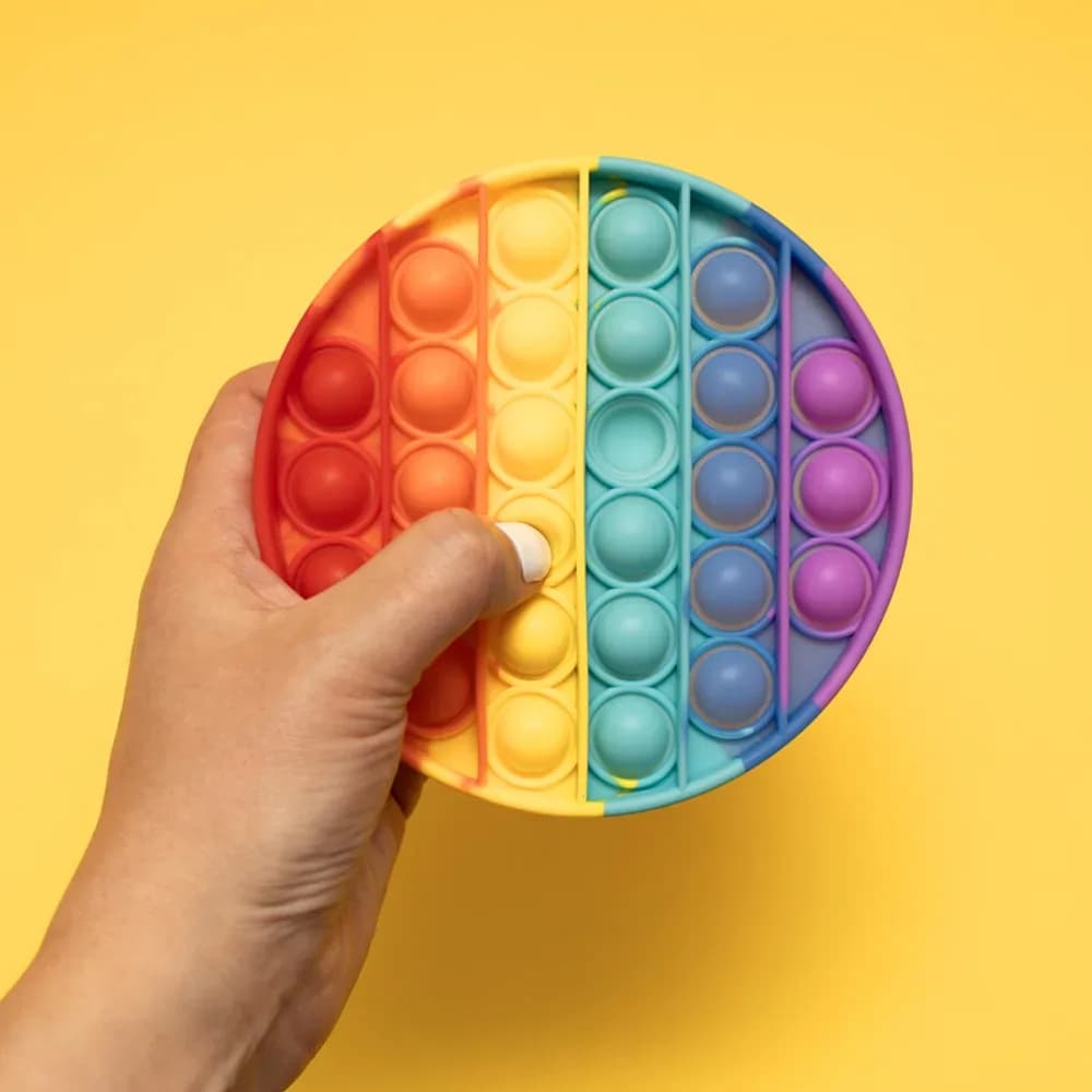 Jucărie Fidget Pop – Rotundă, multicoloră — miniatură