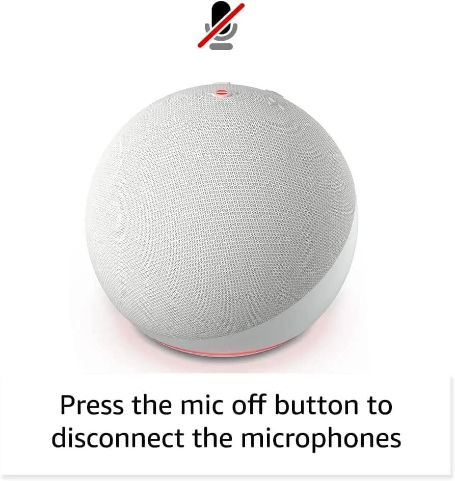 Boxa inteligenta Amazon Echo Dot 5 (2022), Control Voce Alexa, Bluetooth, Wi-Fi, Glacier White — miniatură