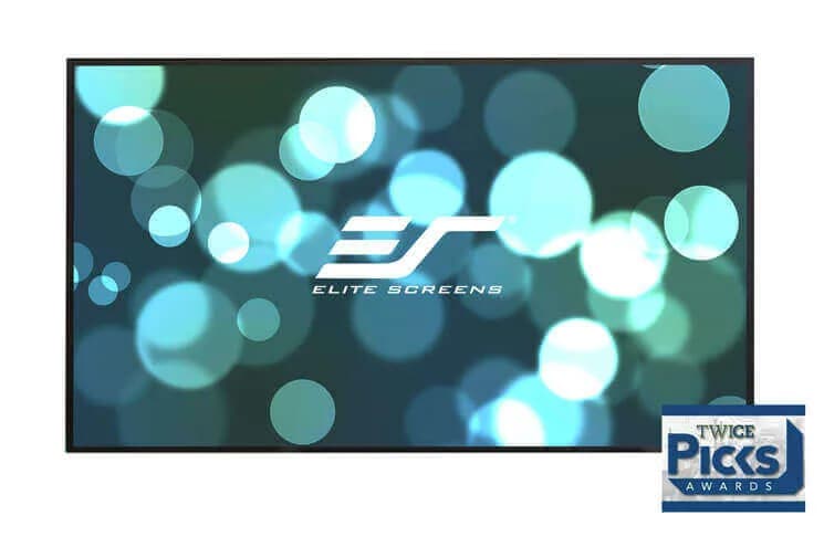 Ecran proiectie cu rama fixa, de perete, 222 x 125 cm, EliteScreens AEON AR100WH2, format 16:9