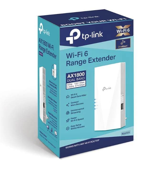 Range Extender TP-Link RE600X, Gigabit, Dual-band, WI-FI — miniatură