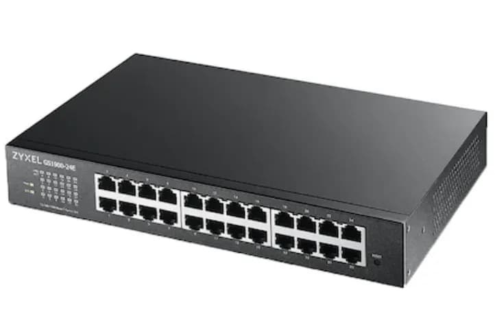 ZYXEL | GS1900-24-EU0102F | GS1900-24 v2 | Switch | Smart Managed | Layer 2 | Rackmount | Porturi 24 Gigabit, 2 Gigabit SFP | Fanless, "GS1900-24-EU0102F"