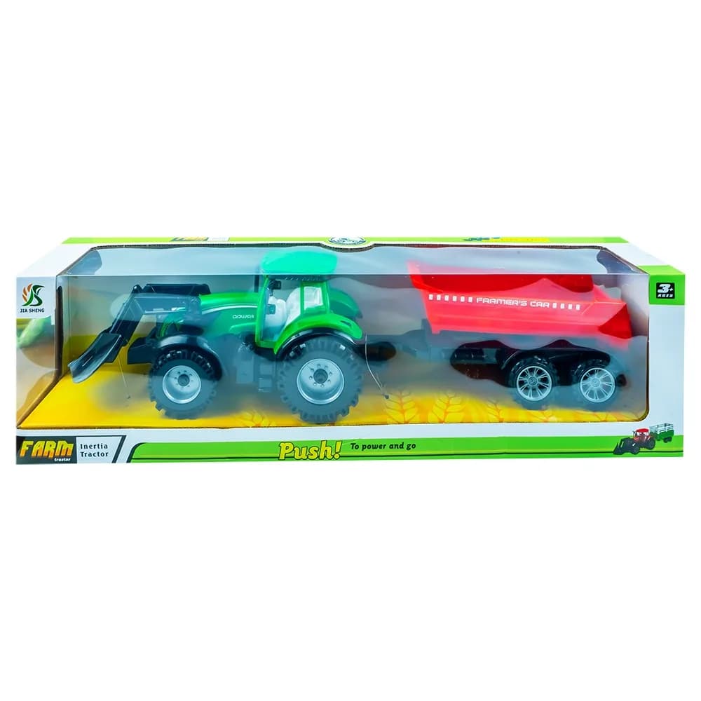 Tractor cu frictiune si remorca — miniatură