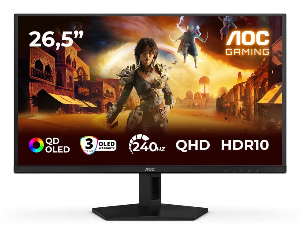 Monitor Gaming QD-OLED AOC Gaming 26.5" Q27G41ZDF, QHD (2560 x 1440), HDMI, DisplayPort, 240 Hz, 0.03 ms (Negru) "Q27G41ZDF"