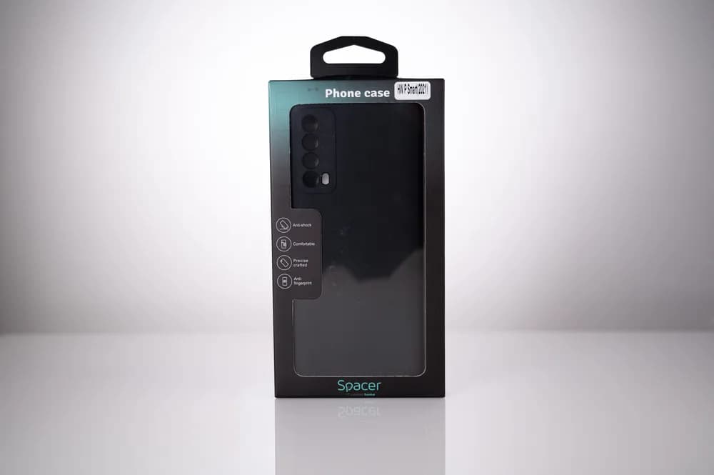 Husa Huawei telefon P Smart, negru, tip back cover, material flexibil TPU, "SPPC-HU-P-S-TPU" — miniatură