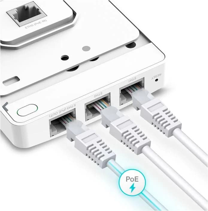 Access point TP-Link EAP615-Wall, Gigabit, PoE, Dual-band, WiFi 6 - AX — miniatură