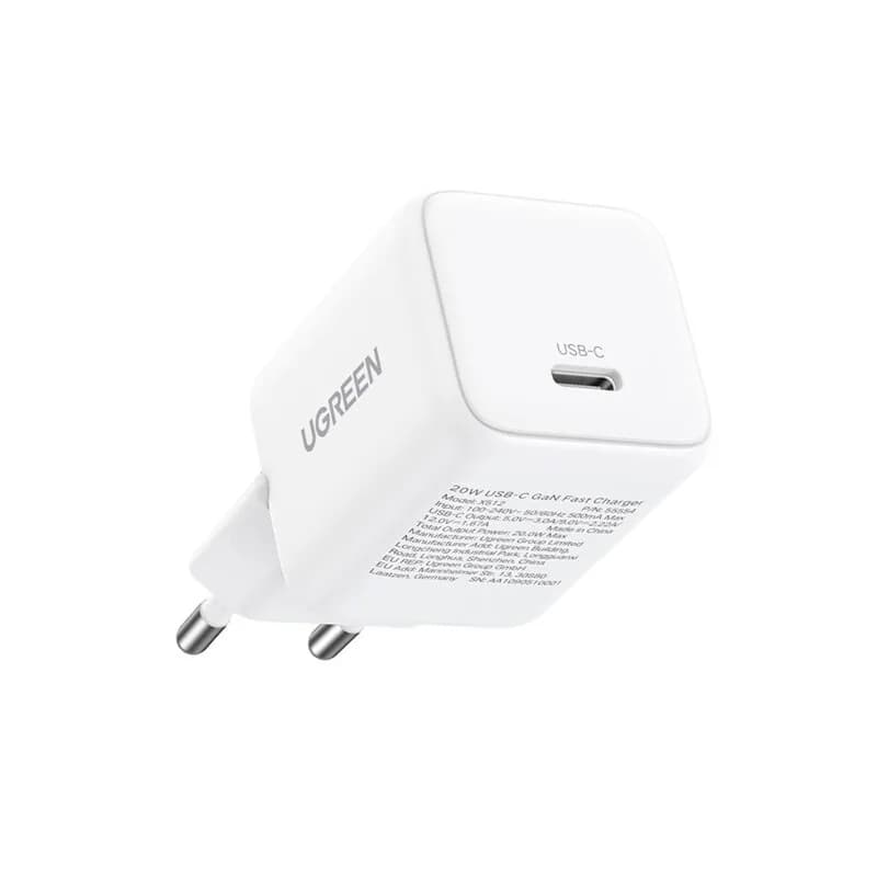INCARCATOR retea Ugreen GaN "X512" Quick Charge 20W, 1 x USB Type-C, alb "55554"