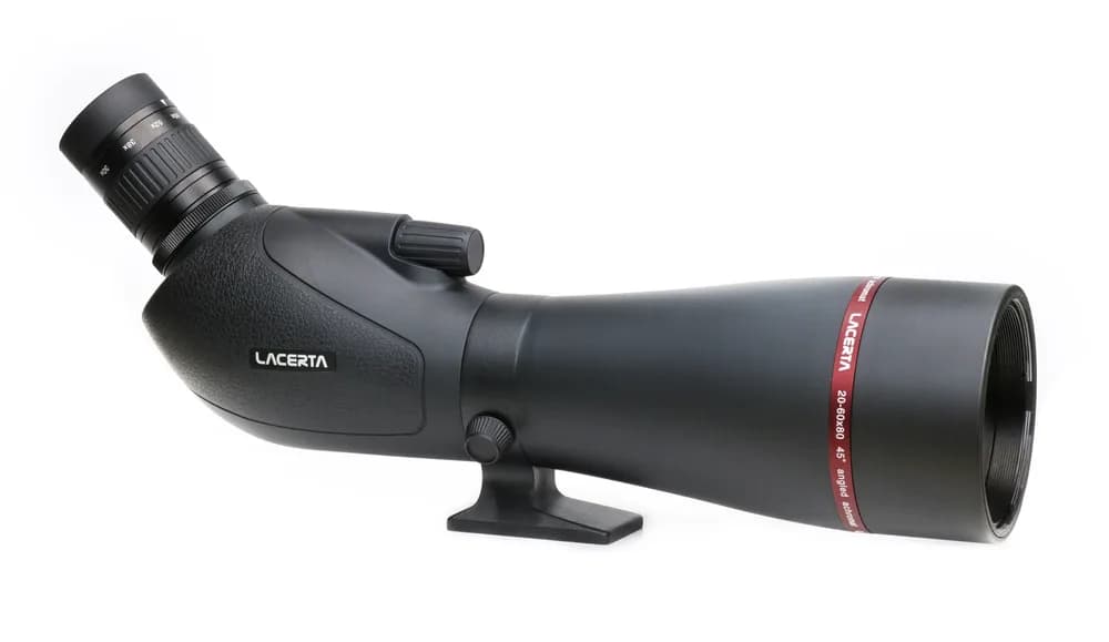 Lunetă de observare Lacerta de 80mm, 20-60x, cu vizare înclinată