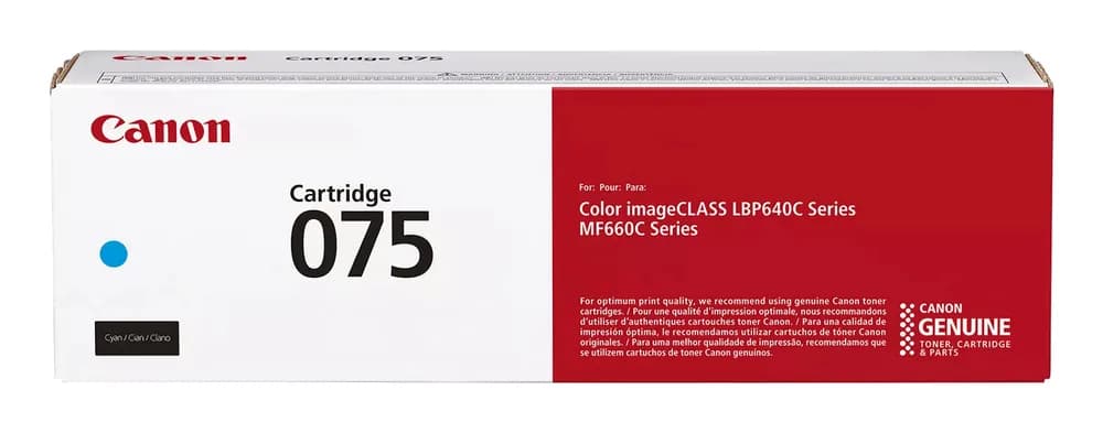 Toner Original Canon Cyan, CRG-075C, pentru LBP646|LBP647|MF664|MF667, 1.3K, "6365C002AA"