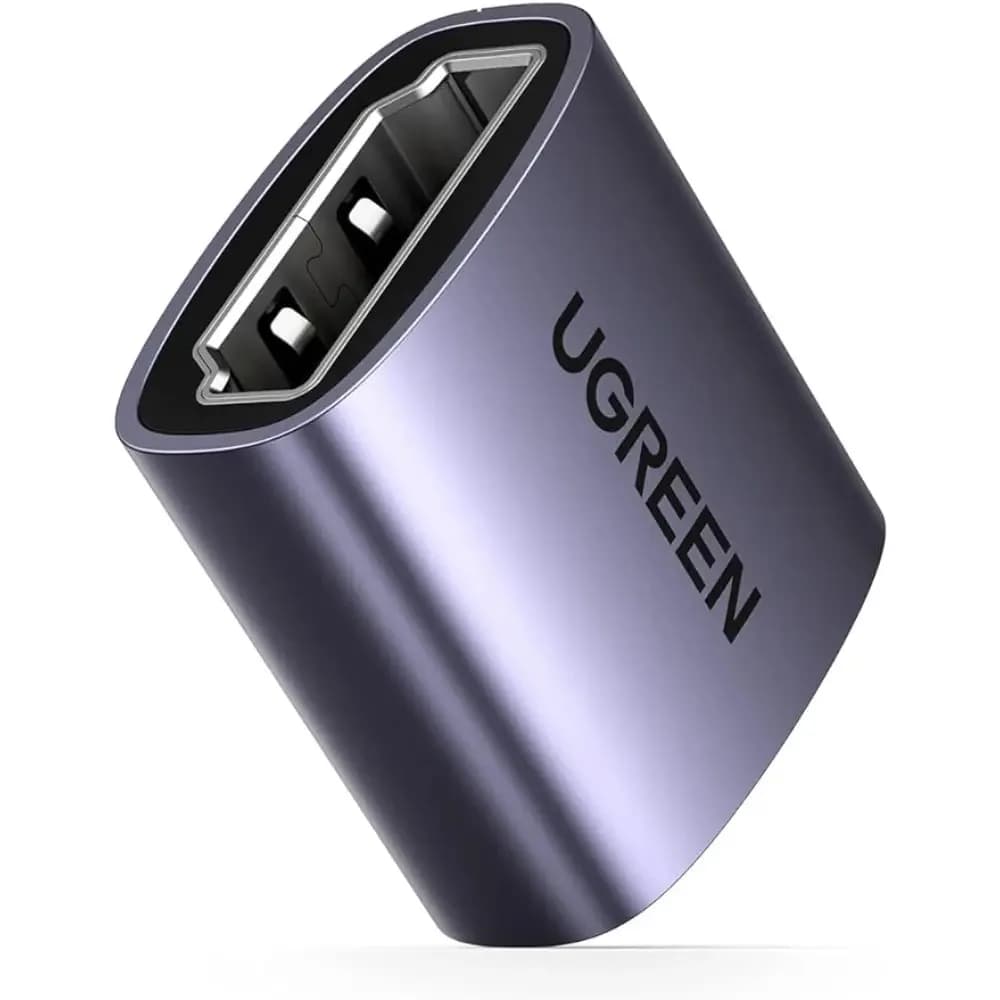 ADAPTOR video Ugreen, "HD159" cupla extender HDMI (M) la HDMI (M), rezolutie maxima 8K UHD la 60 Hz, conectori auriti, aluminiu, gri "90592" - 6957303895922