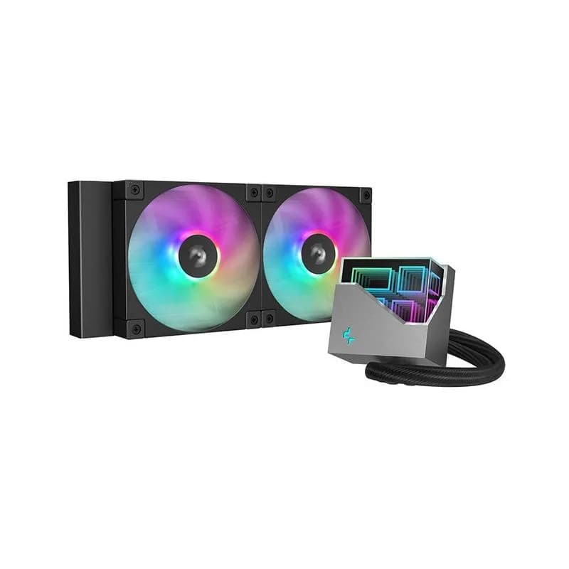 Cooler Procesor DEEPCOOL LT240, Lichid, 12 cm, 2 ventilatoare, aRGB