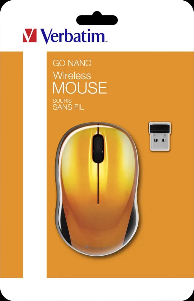 MOUSE VERBATIM FARA FIR NANO PORTOCALIU VULCANIC"49045" — miniatură
