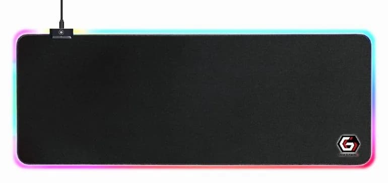 MousePAD GEMBIRD - gaming, cauciuc si material textil, 800 x 300 x 4 mm, Iluminare 10 moduri, negru, "MP-GAMELED-L"