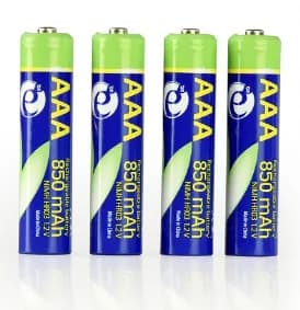ACUMULATOR GEMBIRD AAA (R3), 1.2V NiMH 850mAh, 4 buc., "EG-BA-AAA8R4-01" — miniatură