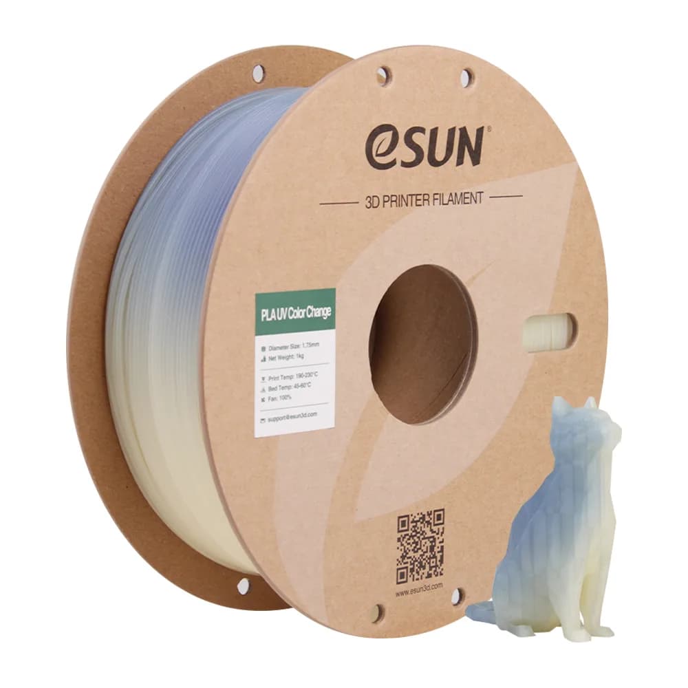 Filament eSUN PLA UV Color Change (PLA-UV CC175UV-Y1P1) — miniatură