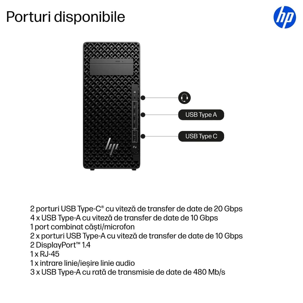 PC Z2 TOWER G1I CU9-285K/96GB/1TB W11P CW3V2ET HP"CW3V2ET" — miniatură